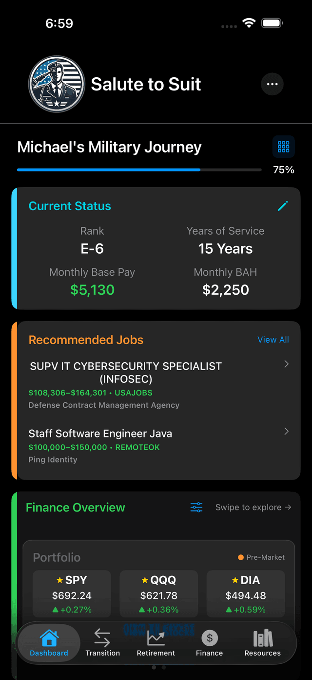 Salute to Suit iOS App