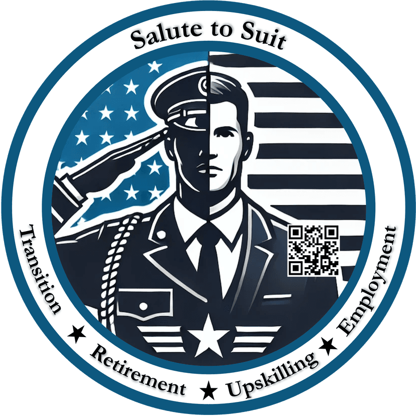 Salute to Suit Sticker